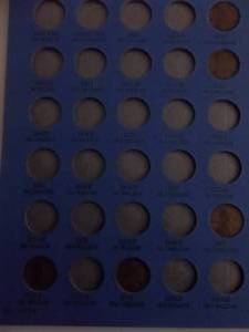 Partial Collection Of Lincoln Cents 1909-1940 35 Coins In All In Whitman Album