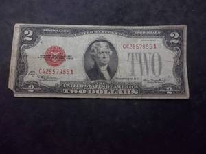 US Two Dollar Bill Series 1928 D