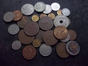 Lot Of Foreign  Coinage Mostly From WW2 Era