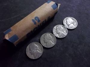 Full Roll Of Jefferson Silver War Nickels 40