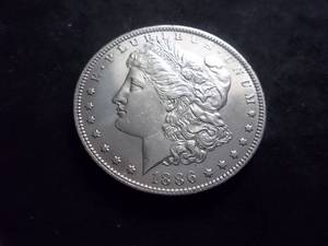 1886 O Morgan Silver Dollar