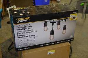 lot 12 image: NEW Power Zone 24 12 LED Patio String Set