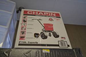 lot 13 image: NEW Chapin Contractor Grade Turf Spreader