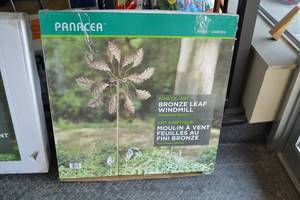 lot 95 image: PANACEA Kinetic Art Bronze Leaf Windmill