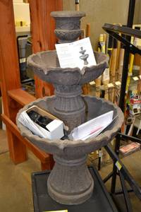 lot 105 image: NEW Elmwood Garden Fountain and Light