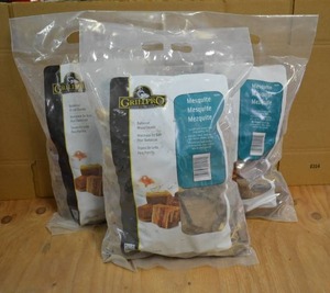lot 139 image: (3) Bags of Mesquite Smoking Wood Chunks