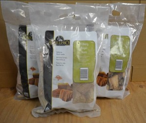 lot 140 image: (3) Bags of Hickory Smoking Wood Chunks