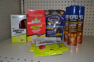lot 247 image: Repel Clothing Insect repellent, Fruit Fly Traps and More