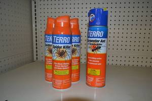 lot 256 image: (4) Cans Terro Spider and Carpenter Ant Killer