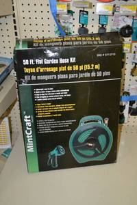 lot 271 image: Mintcraft 50 Flat Hose and Reel Kit