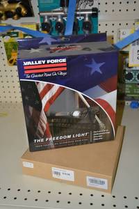 lot 309 image: (2) Solar Flag Pole Lights