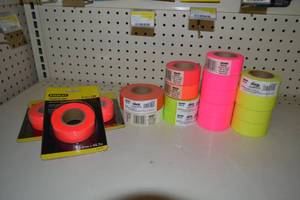 lot 381 image: (18) Rolls Assorted Color Flagging Tape