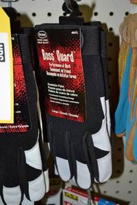 lot 394 image: (4) Pair Boss Goat Skin Work Gloves Size Large