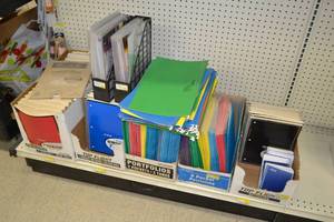 lot 387 image: Large Lot of Notebooks, Sheet Protectors and Folders