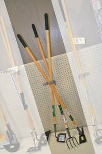 lot 190 image: Garden Cultivator, Hoe and 2-Prong Hoe