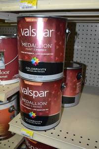lot 1666 image: (3) 1 Gallon Valspar Medallion Paint & Primer Exterior Latex
