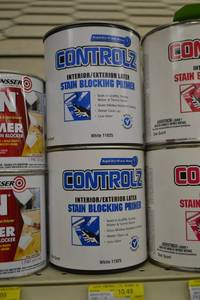 lot 1683 image: (3) 1 Quart CONTROLZ InteriorExterior Latex Stain Blocking Primer