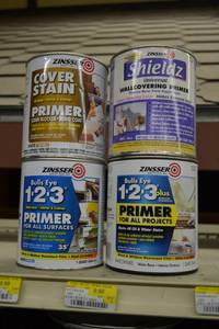 lot 1685 image: (4) Quarts of Various Zinsser Primers