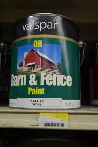 lot 1689 image: (3) 1 Gallon Valspar Oil Barn & Fence Paint