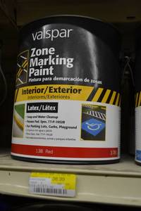 lot 1692 image: (3) 1 Gallon Valspar Zone Marking Paint  InteriorExterior Latex