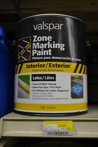 lot 1693 image: (3) 1 Gallon Valspar Zone Marking Paint  InteriorExterior Latex