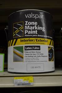 lot 1694 image: (3) 1 Gallon Valspar Zone Marking Paint  InteriorExterior Latex