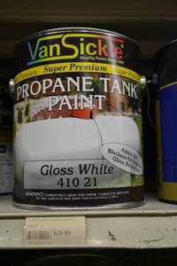 lot 1695 image: (2) VanSickle Super Premium Propane Tank Paint