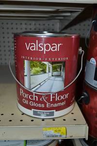 lot 1698 image: (3) 1 Gallon Valspar Porch & Floor Oil Gloss Enamel