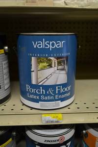 lot 1700 image: (2) 1 Gallon Valspar InteriorExterior Porch & Floor Latex Satin Enamel