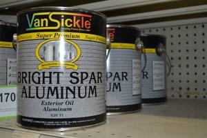 lot 1703 image: (3) 1 Gallon VanSickle Super Premium Bright Spar Aluminum Exterior Oil
