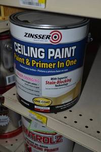 lot 1712 image: 1 Gallon Zinsser Ceiling Paint  Paint & Primer In One, Interior Latex