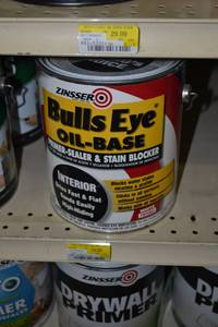 lot 1715 image: (2) 1 Gallon Zinsser Bulls Eye Oil-Base Primer-Sealer & Stain Blocker, Interior