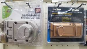 lot 1501 image: (3) Deadbolt Assemblies Sentry and MintCraft
