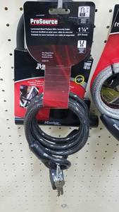 lot 1509 image: (6) Master and ProSource Cable Locks and More