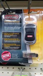 lot 1544 image: (2) Genie Garage Door 3-Button Remote and Wireless Keypad Entry System