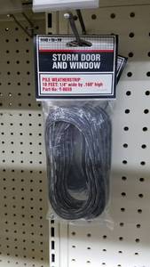 lot 1558 image: Large Lot of Weather Strip, Insulation, screen repair kits and more