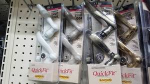lot 1570 image: (6) Larson Quickfit Storm Door Designer handle Kits