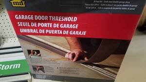 lot 1578 image: MD 20 Garage Door Threshold Kit - Double Car Garage