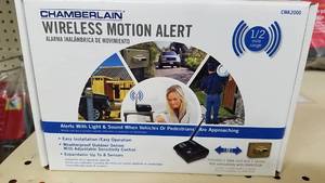 lot 1575 image: Chamberlain Wireless Motion Alert garage Door System w Add on Sensor