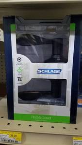 lot 1597 image: Schlage HallCloset Doorknob Kit w  (2) Replacement Handles
