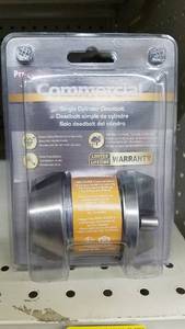 lot 1604 image: (4) ProSource Commercial Single and Double Cylinder Locking Deadbolts - Stainless Steel