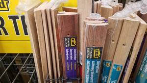 lot 1615 image: Huge Inventory of Hardwood  Carpet Trim Pieces