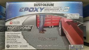 lot 1618 image: Rust-Oleum EPOXY Shield Professional Floor Coating Kit