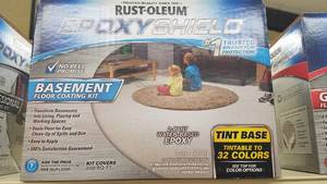 lot 1621 image: Rust-Oleum EPOXY Shield Basement Floor Coating Kit