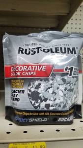 lot 1631 image: (4) Bags Rust-Oleum Epoxy Shield Decorative Chips