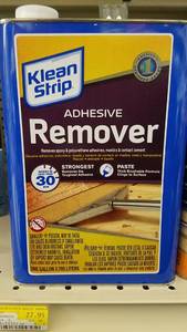 lot 1633 image: 4 gallons Klean Strip Adhesive Remover  1 Quart
