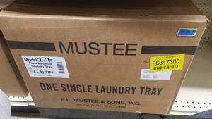 lot 2171 image: MUSTEE Floor Mounted Laundry Tray
