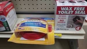 lot 2222 image: (11) Wax and Wax Free Toilet Seals