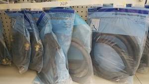 lot 2212 image: Large Lot of Toilet Supply Lines and Discharge Hoses