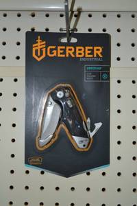 lot 1912 image: New in Package - Gerber Industrial Obsidian Clip Folding Knife